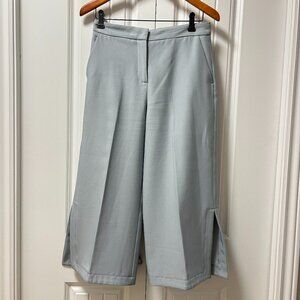 Zara Cropped Dress Pants Grey Blue - S